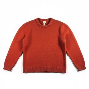 L.L. Bean Men's XXL 100% Lambswool Sweater – Burnt Orange